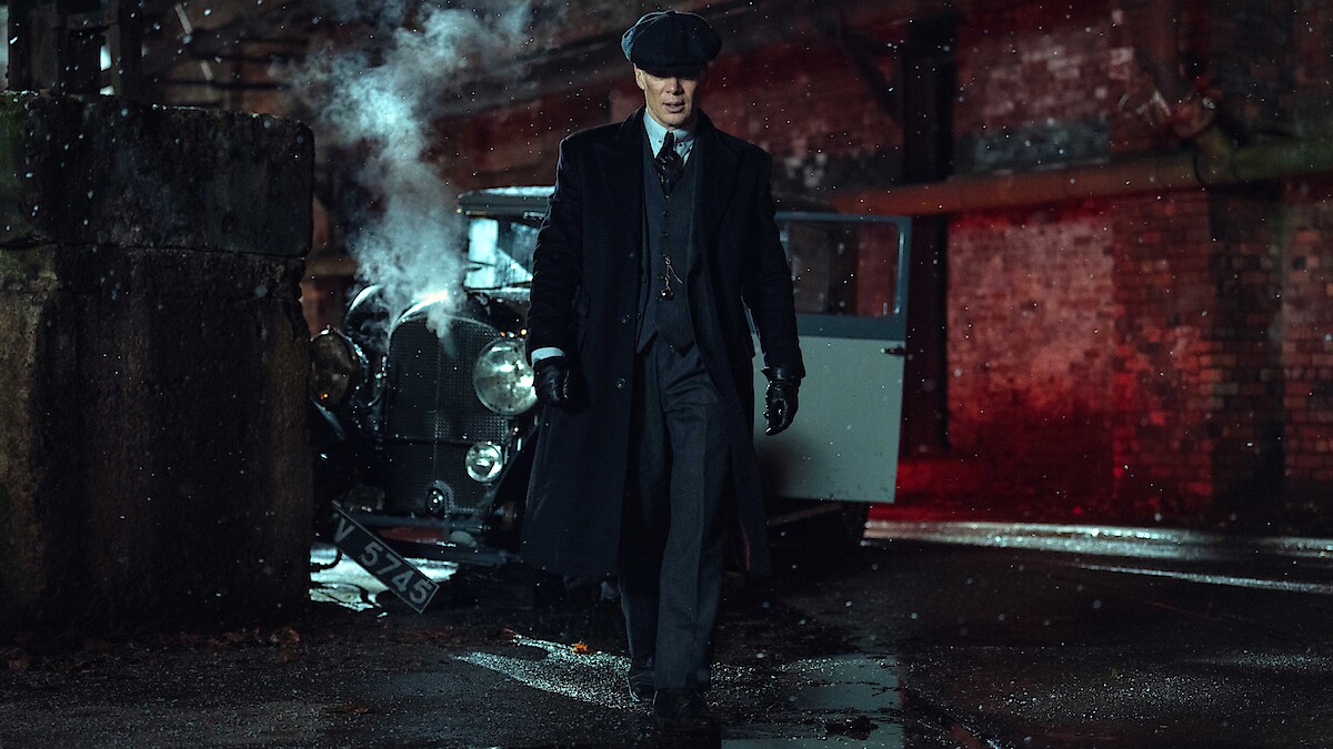 Tommy Shelby in the Birmingham Blitz in Peaky Blinders: The Immortal Man