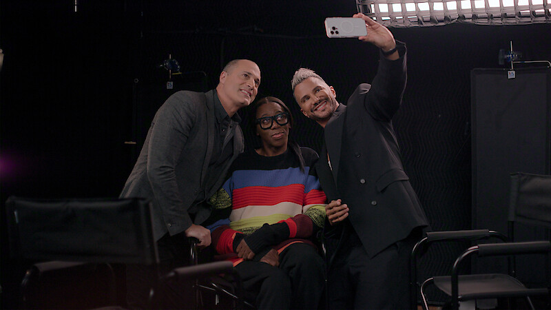 Reality Check: Inside America's Next Top Model. (L to R) Nigel Barker, Miss J and Jay Manuel in Reality Check: Inside America's Next Top Model. Cr. Courtesy of Netflix © 2026