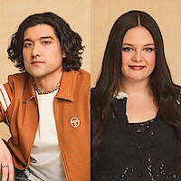 (L-R) Will Sharpe and Meg Stalter