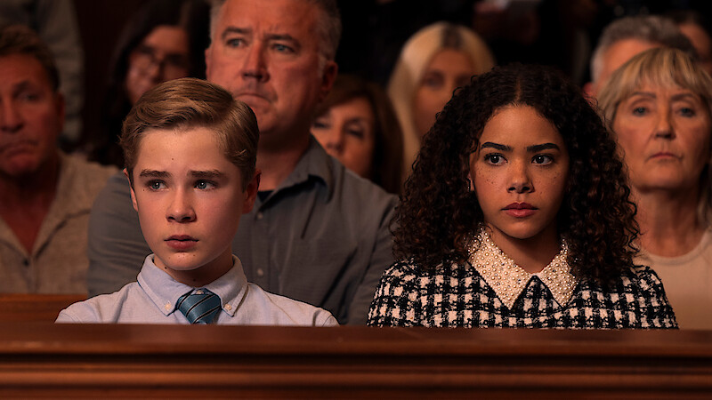 Diesel La Torraca as Austin Miller, Antonia Gentry as Ginny Miller in Season 3 of 'Ginny & Georgia.'