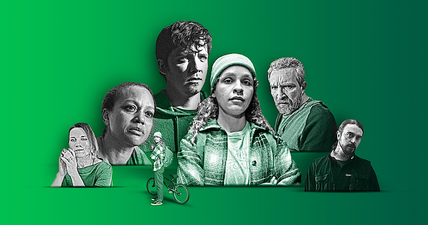 A collage illustration of the main characters from 'Choose or Die'