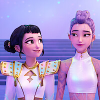 Zoey and Rmi in 'Kpop Demon Hunters'