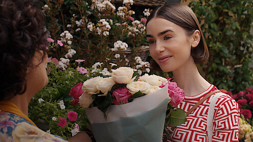 Lily Collins as Emily in ‘Emily in Paris’ Season 5.