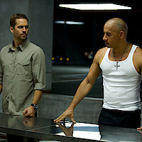 Paul Walker and Vin Diesel in 'Fast & Furious 6'