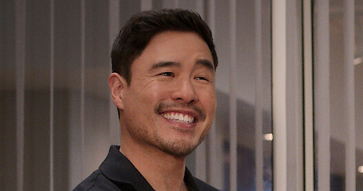 Man smiling with mustache