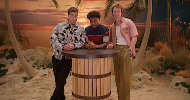 Austin North, Jonathan Daviss, and Drew Starkey.