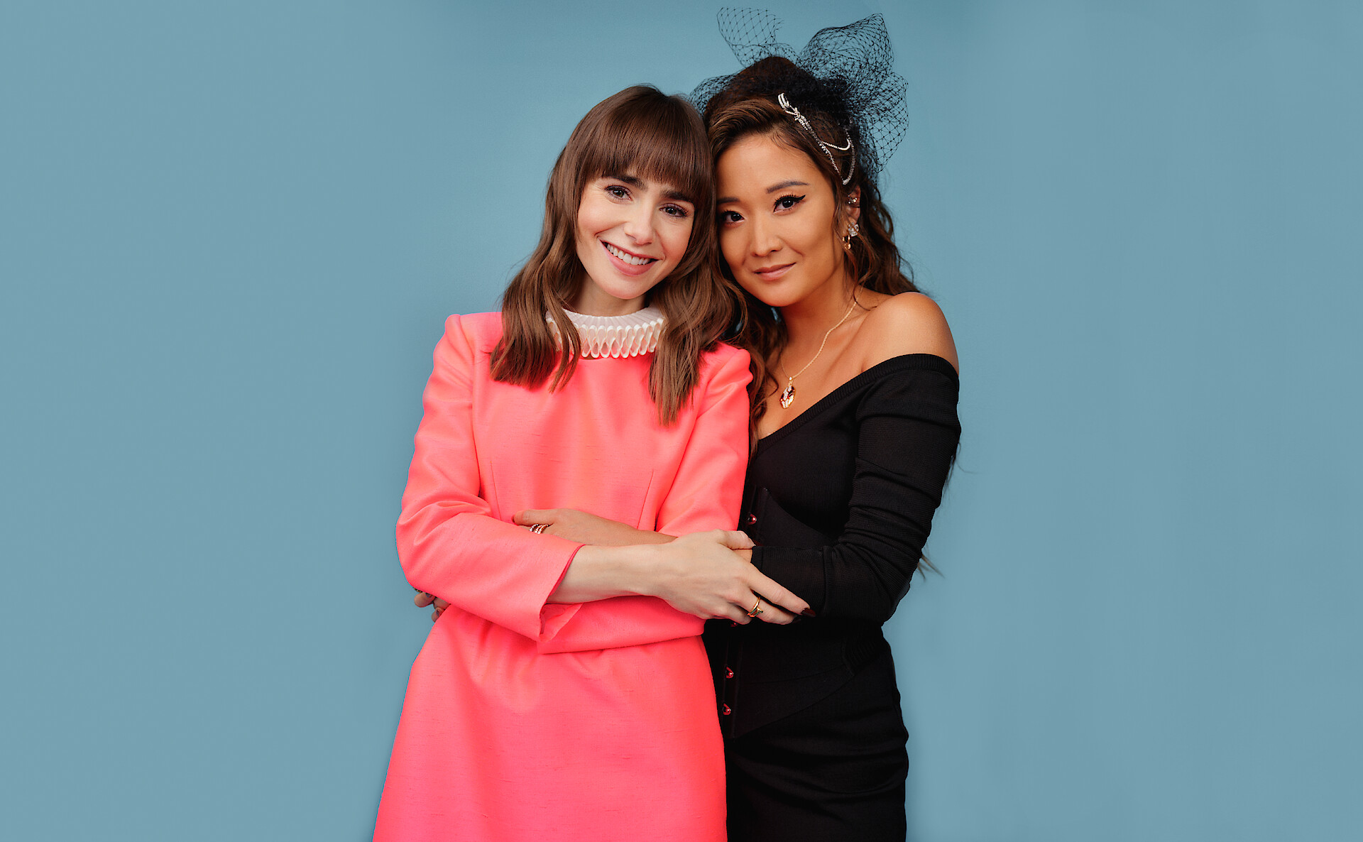Emily in Paris Stars Lily Collins and Ashley Park Are Real Friends photo