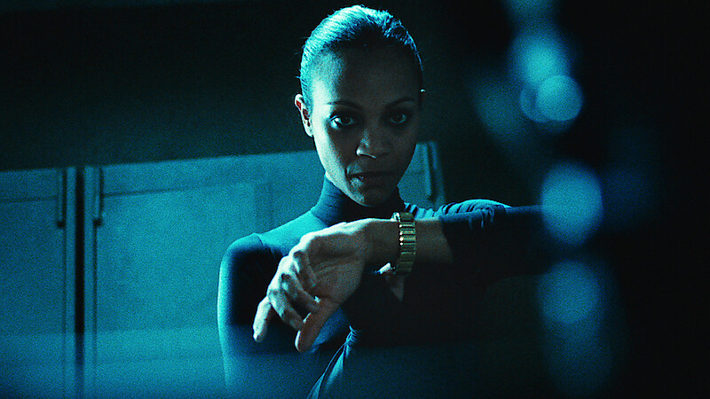 Zoe Saldaña as Cataleya Restrepo in 'Colombiana'.