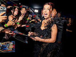 Millie Bobby Brown attends the 'Stranger Things 5' Premiere.