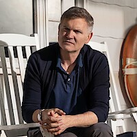 Executive Producer/Showrunner Kevin Williamson on the set of ‘The Waterfront.’