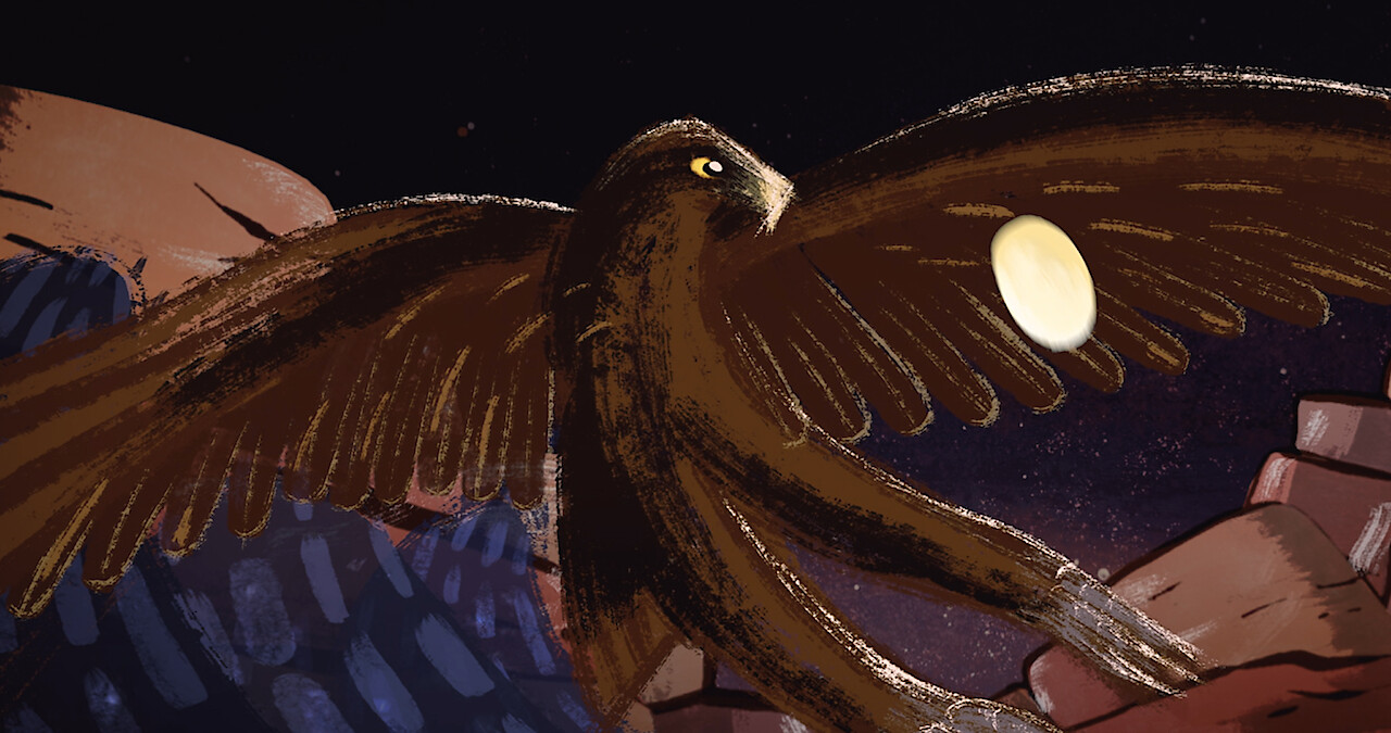 A behind the scenes illustration of film Back to the Outback