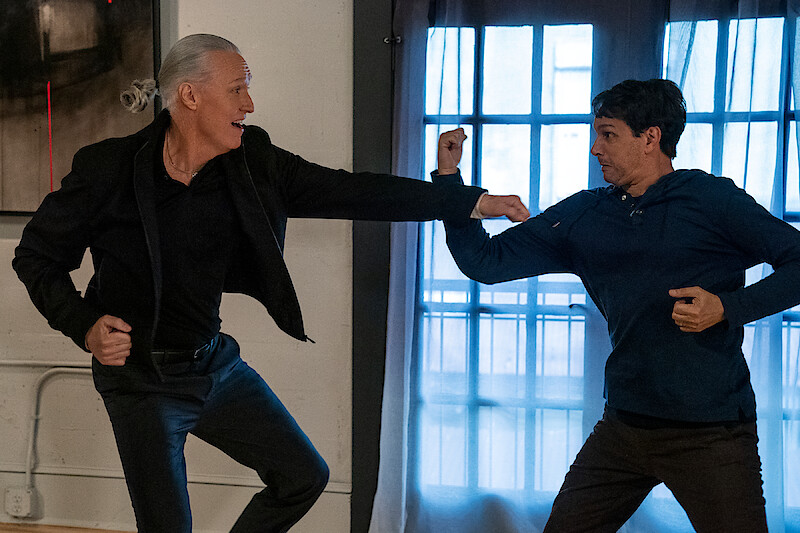 Daniel LaRusso and Terry Silver Cobra Kai Season 5 Fight Scenes