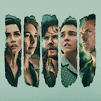 Jude Law as Dr. Friedrich Ritter, Vanessa Kirby as Dore Strauch, Daniel Brühl as Heinz Wittmer, Sydney Sweeney as Margret Wittmer, and Ana de Armas as Baroness Eloise Wehrborn de Wagner-Bosquet in 'Eden.'