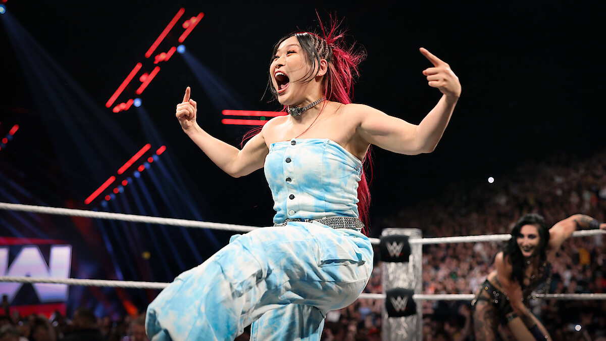  Iyo Sky in ring during Monday Night RAW at BP Pulse Live