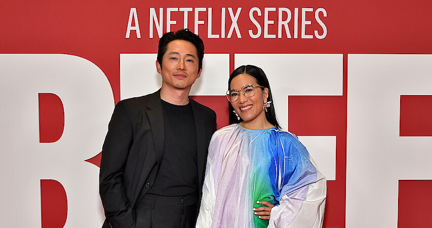 Steven Yeun and Ali Wong at the BEEF premiere.