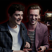 Noah Schnapp and Jamie Campbell Bower behind the scenes of 'Stranger Things 5'