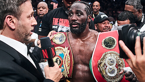 Terence Crawford after Crawford won by unanimous decision against Canelo Alvarez.