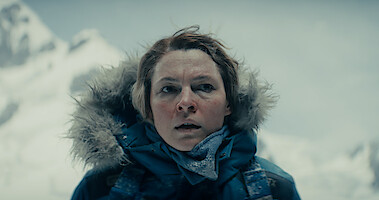 Birdie stands in Alaska