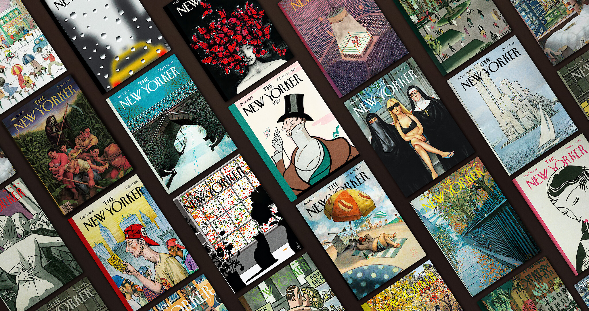 The New Yorker at 100 key art