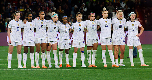 Members of the 2023 FIFA Women's World Cup U.S. Team in 'Under Pressure: The U.S. Women's World Cup Team.'