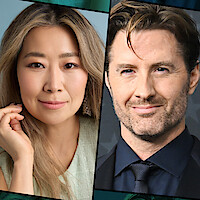 Headshots of Maggie Kang and Chris Appelhans