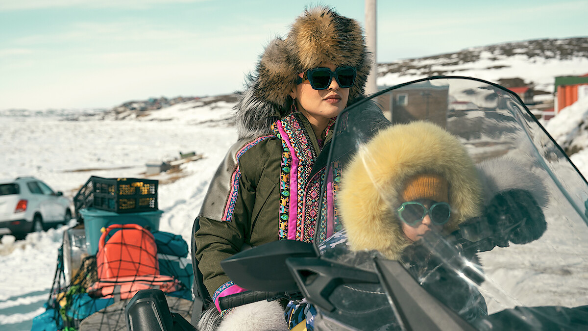 Anna Lambe as Siaja and Keira Cooper as Bun in 'North of North'.