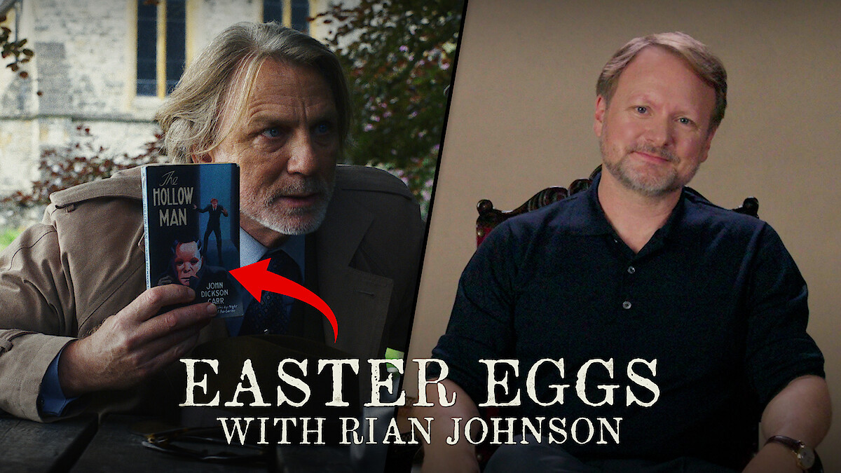 Easter Eggs with Rian Johnson - image of Daniel Craig and Rian Johnson
