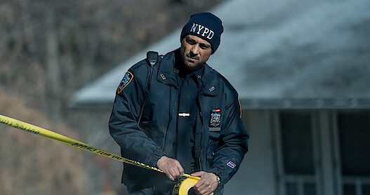 Putting up caution tape
