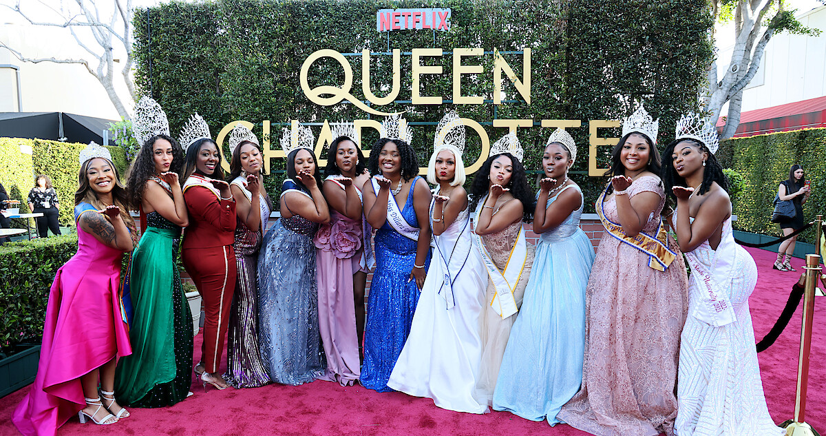 Corey, India, and Nicola on the Red Carpet at Netflix TUDUM