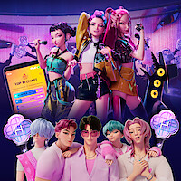 Collage of KPop Demon Hunters characters