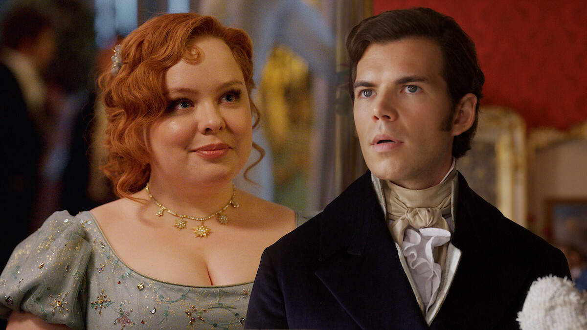 Penelope Featherington and Colin Bridgerton in Season 3 of 'Bridgerton'