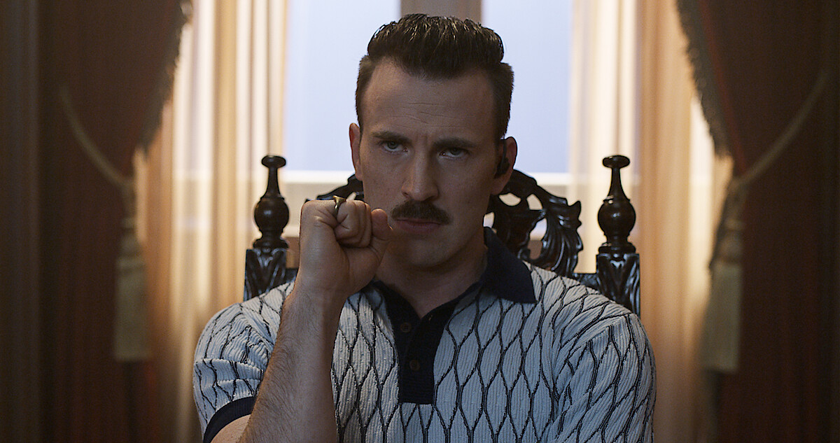 The Gray Man star Chris Evans on importance of moustache