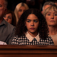 Diesel La Torraca as Austin Miller, Antonia Gentry as Ginny Miller in Season 3 of 'Ginny & Georgia.'