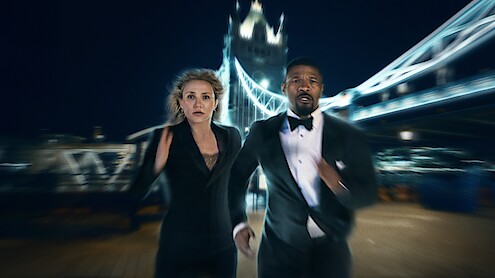 Cameron Diaz as Emily and Jamie Foxx as Matt in 'Back In Action'.