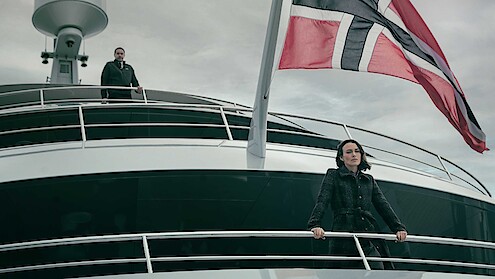 Keira Knightley as Lo on a ship in 'The Woman in Cabin 10.'