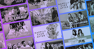 A list of movies showing their title and cover art