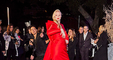 Gwendoline Christie at the 'Wednesday' Premiere Red Carpet