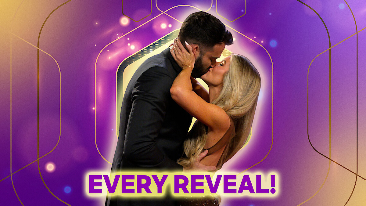 Alex and Ashley embracing and kissing after they have seen each other for the first time.