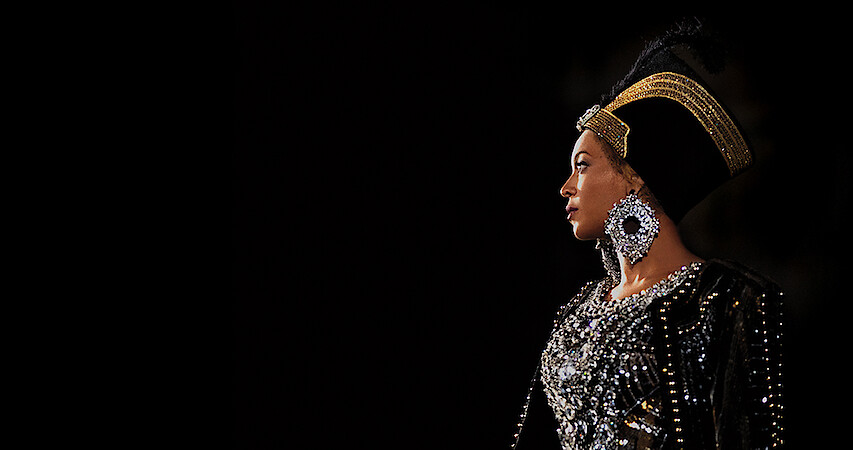 Beyoncé in a still image from the documentary 'HOMECOMING'
