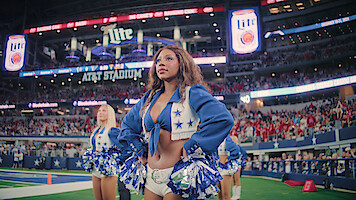 Armani on the sidelines during a game.