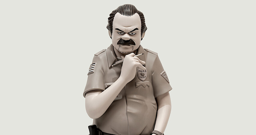 Meet the Artist Who Created This Delightfully Grouchy Jim Hopper Sculpture