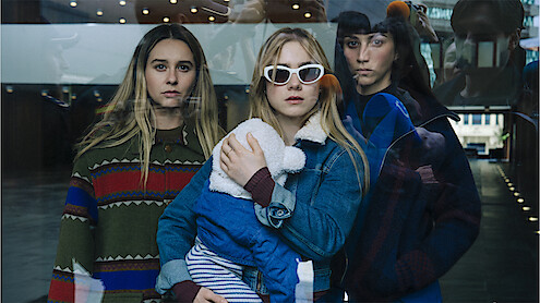 Paula Usero as Cris, Clara Galle as Elena, Claudia Salas as Paula in 'That Night.'