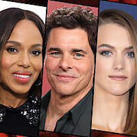 Three people, each in separate close-up shots, are pictured side by side against different colored backgrounds in a collage-style layout.