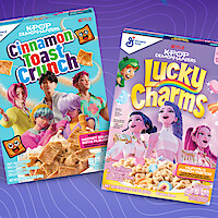 'K-Ppp Demon Hunters' Cinnamon Toast Crunch and Lucky Charms