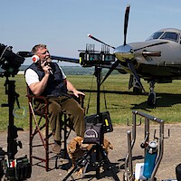 Guy Ritchie on the set of 'The Gentlemen' season 2.