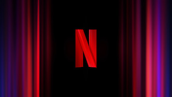 A glowing smartphone with "NETFLIX GAMES" on the screen sits under bold "GAME NIGHT" text, colorful neon lights create an energetic, playful atmosphere, suggesting a fun night of Netflix gaming.
