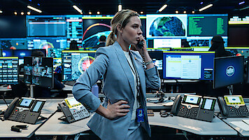 A House of Dynamite. Rebecca Ferguson as Captain Olivia Walker in A House of Dynamite. Cr. Eros Hoagland/Netflix © 2025.