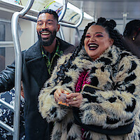 Tone Bell and Michelle Buteau in Season 3 of Survival of the Thickest