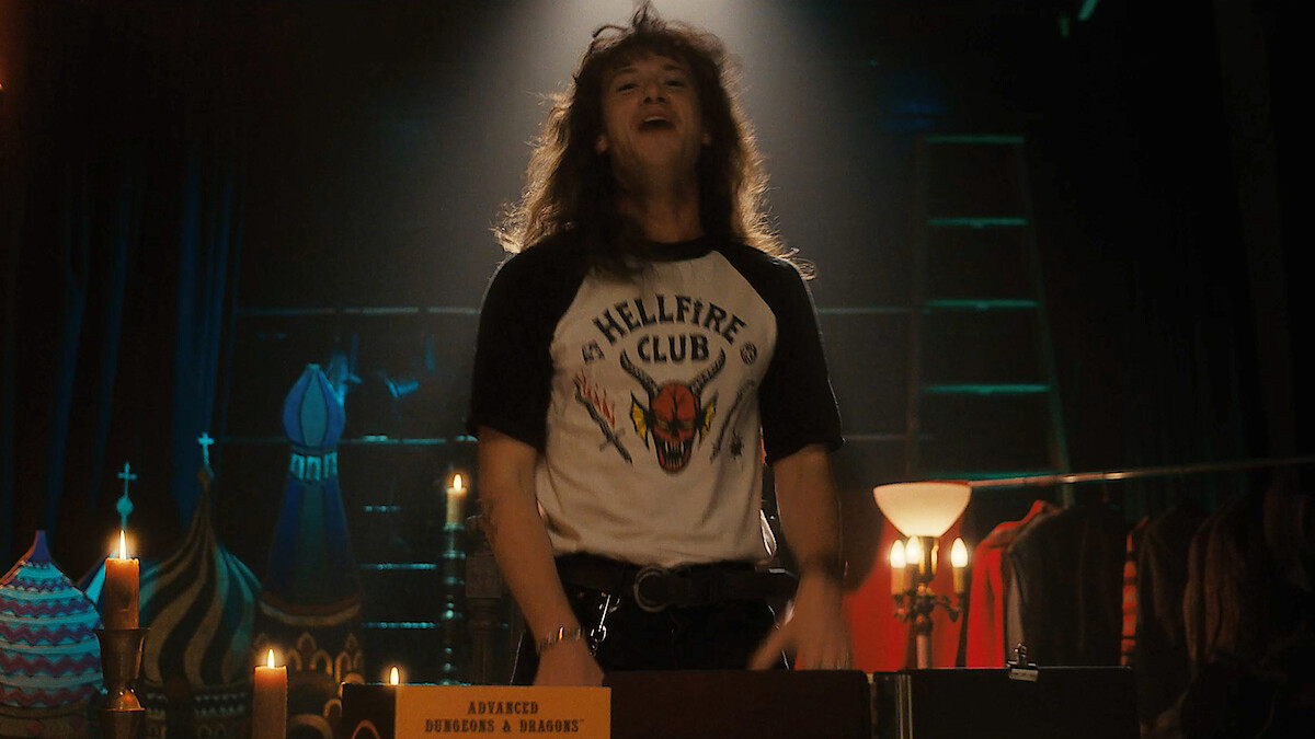 Joseph Quinn as Eddie Munson in 'Stranger Things' Season 4.
