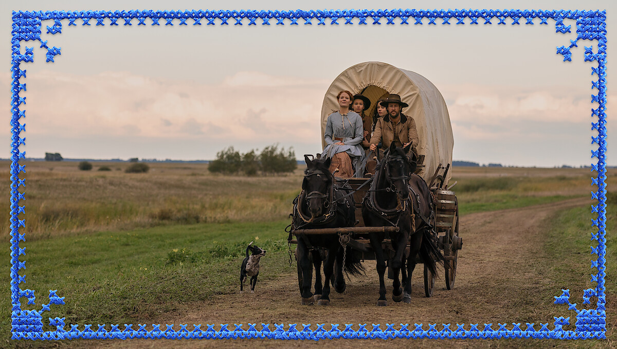 Ingalls family in their wagon